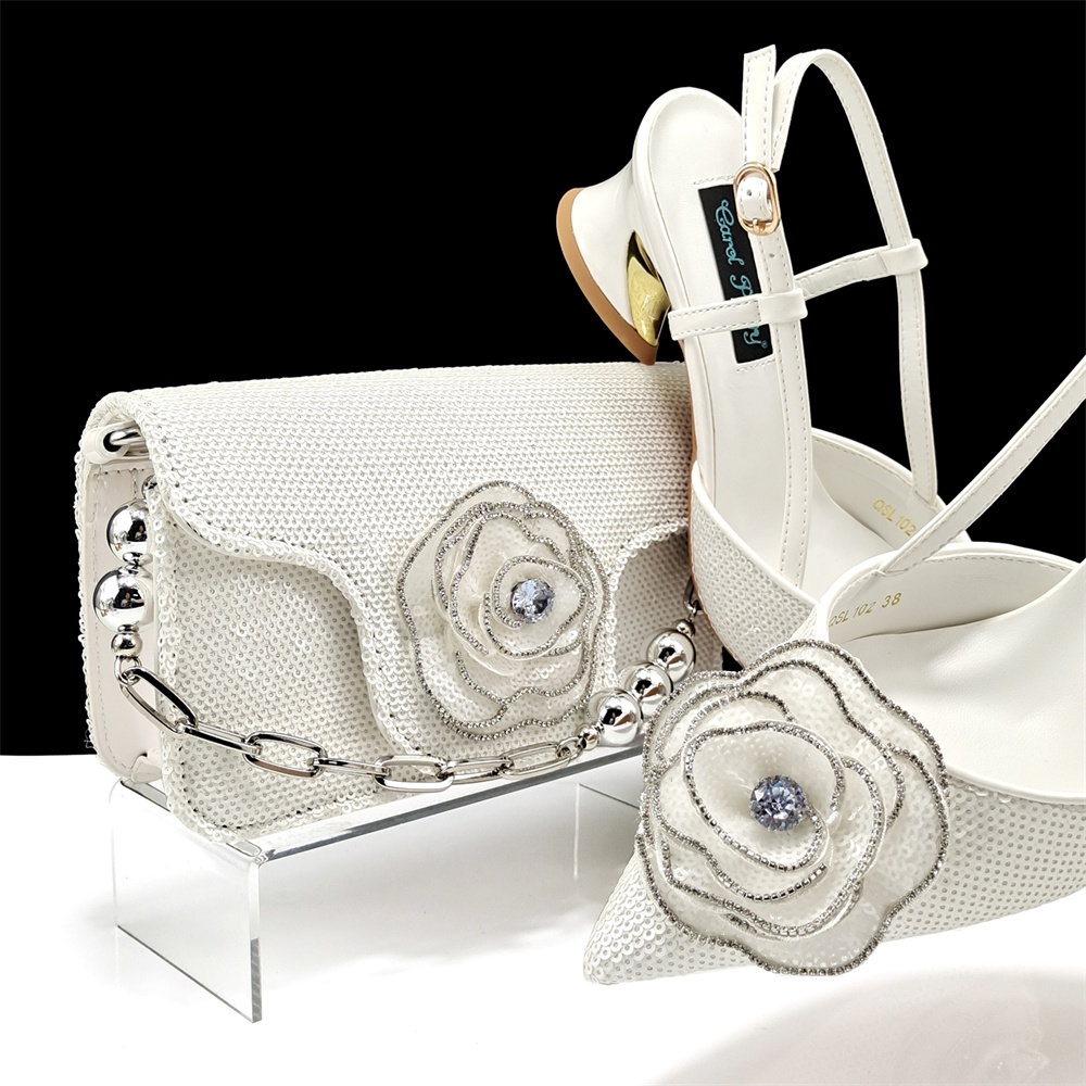 Luxury Bags And Shoes - Ensemble de Chaussures et Sacs Blancs