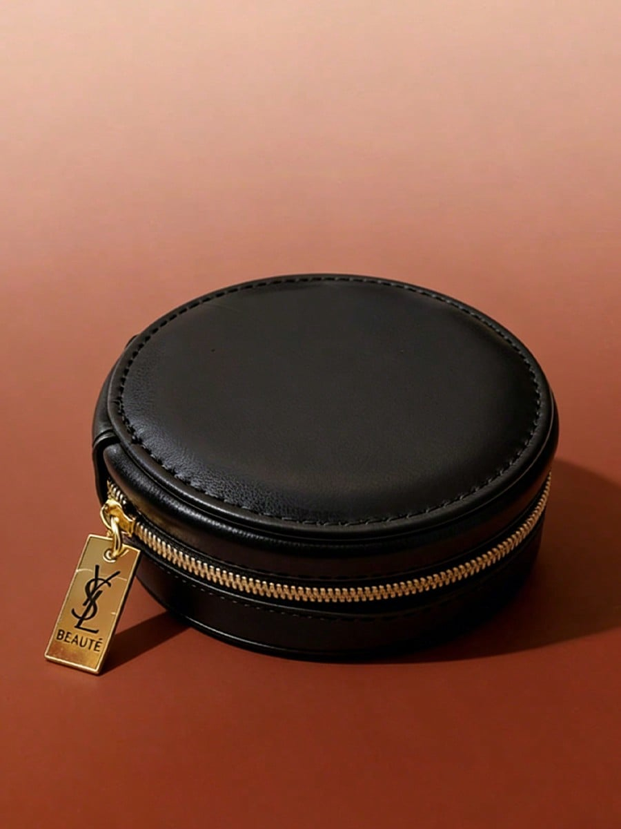 Women Luxury Bags Ysl - Sac cosmétique multifonctionnel rond noir YSL,