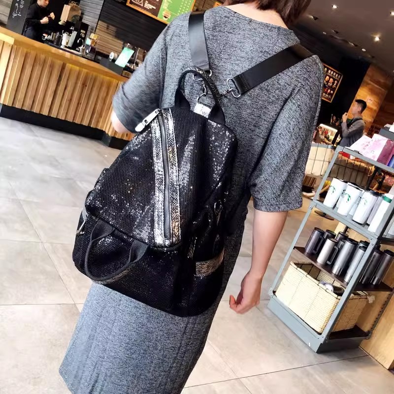 Sacs à dos à paillettes en nyl - Luxury Bags Quality avis et prix