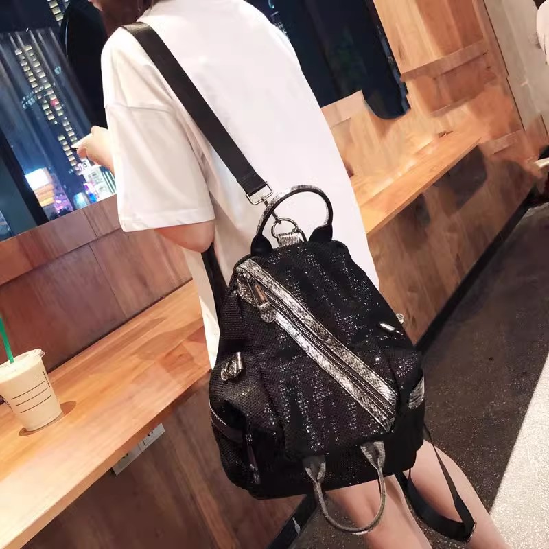 Sacs à dos à paillettes en nyl - Luxury Bags Quality avis et prix