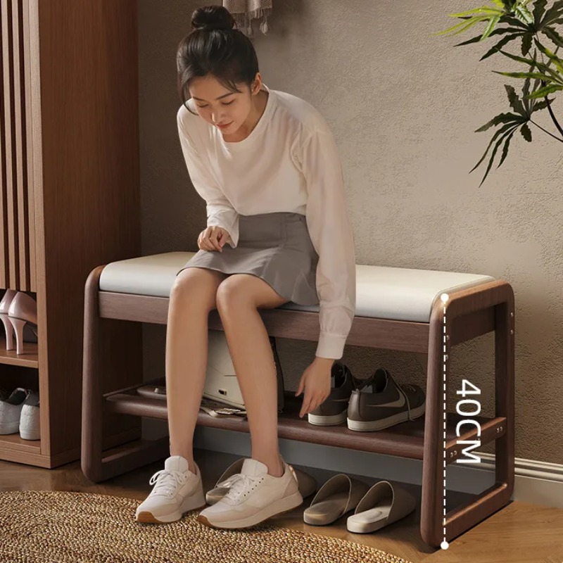 Tabouret à chaussures en bois  - Luxury Bags And Shoes avis et prix