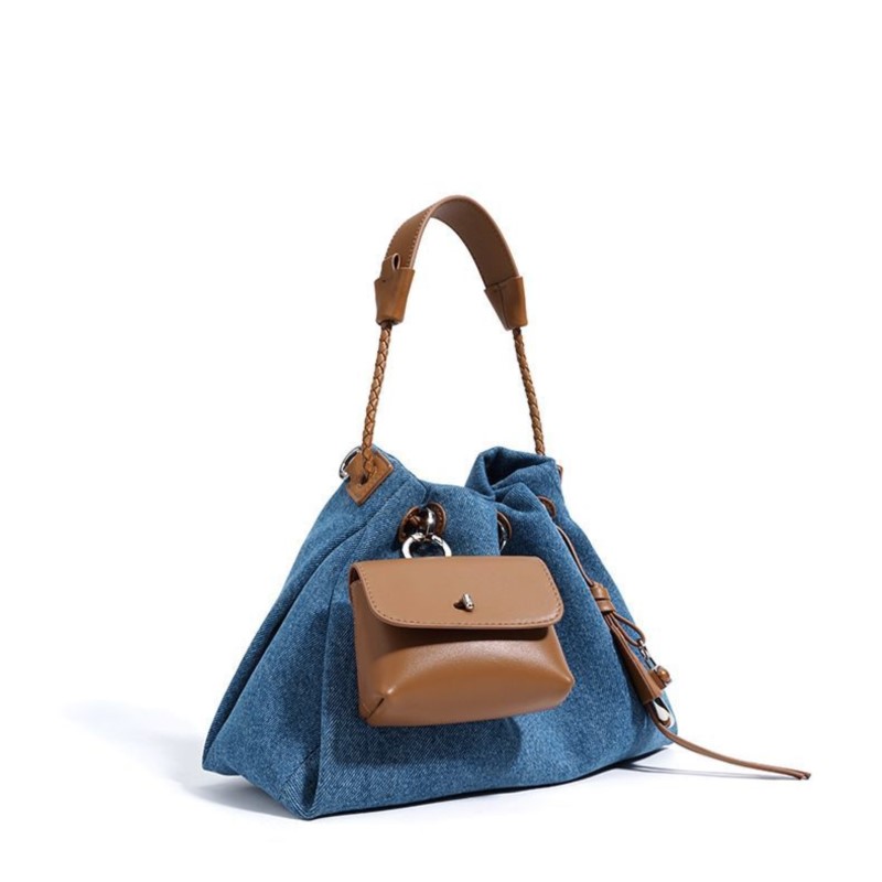 JIAERDI haute rue Denim seau s - Luxury Bags Denim avis et prix