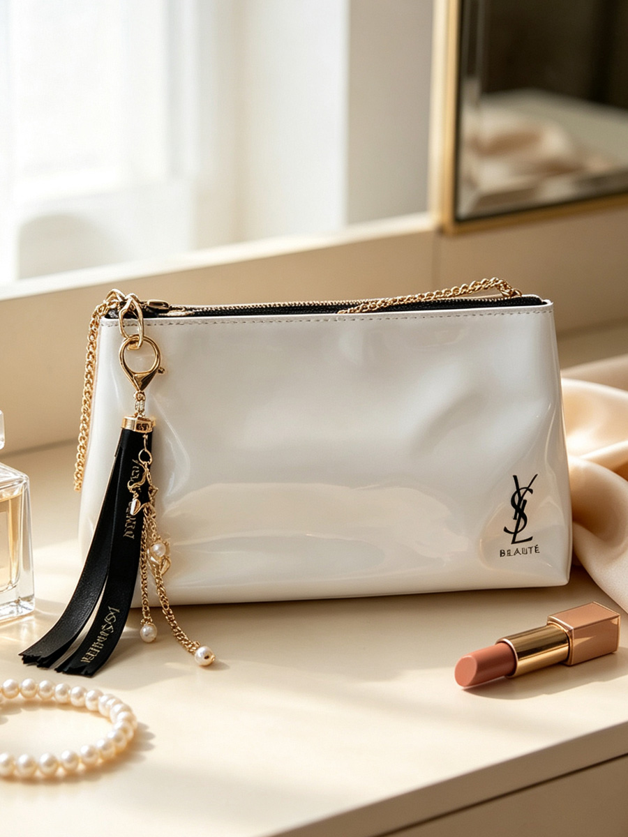 Sac de Maquillage YSL Blanc Br - Women Luxury Bags Ysl avis et prix