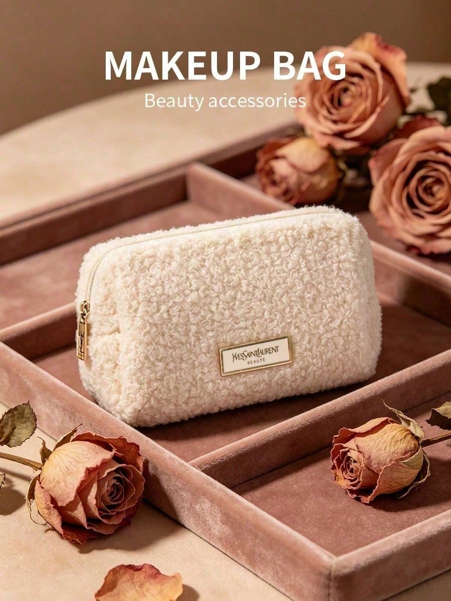 Pochette cosmétique en peluche - Women Luxury Bags Ysl avis et prix