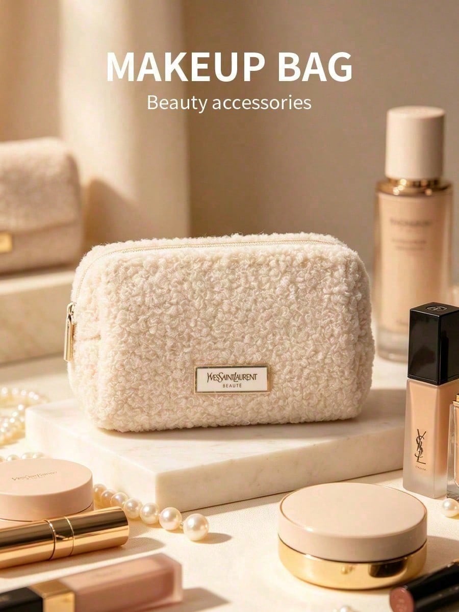 Pochette cosmétique en peluche - Women Luxury Bags Ysl avis et prix