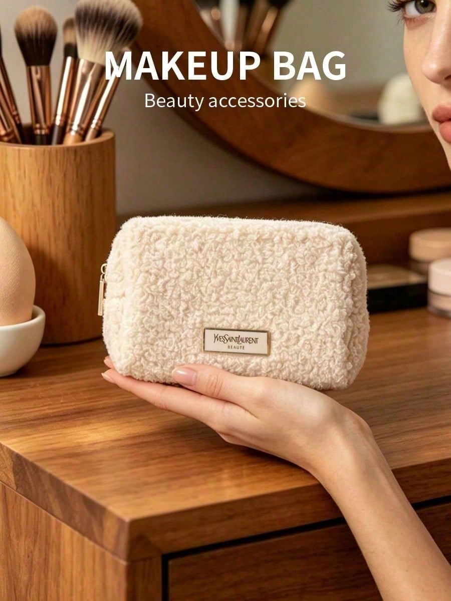 Pochette cosmétique en peluche - Women Luxury Bags Ysl avis et prix
